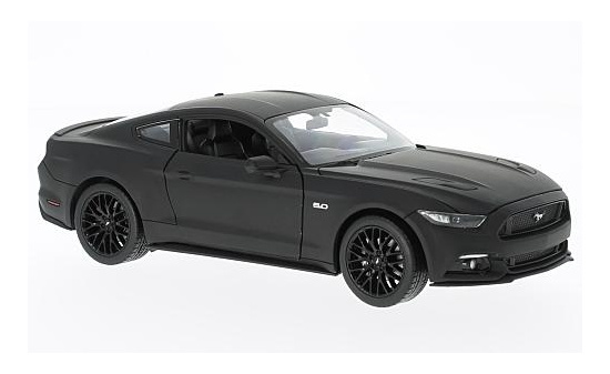 Welly WEL24062MA-BLACK Ford Mustang GT - schwarz (Matt) - Vorbestellung 1:24