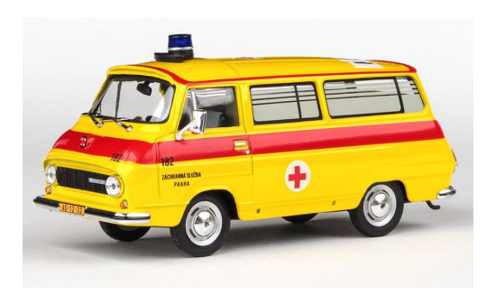 Abrex ABR143ABSX-715XO4 Skoda 1203 Mikrobus - Sanitka Zachranna Sluzba Praha (CZ) 1:43