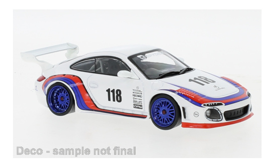 IXO IXOMOC321 Porsche 911 (997) Old & New - weiss , Dekor 1:43