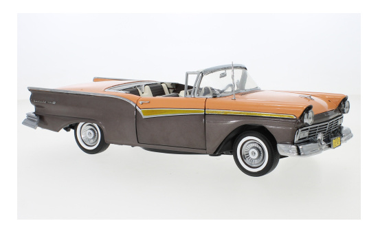 Sun Star SUN1345 Ford Fairlane 500 Skyliner - dunkelrosa , dunkelbraun (Metallic) - Vorbestellung 1:18